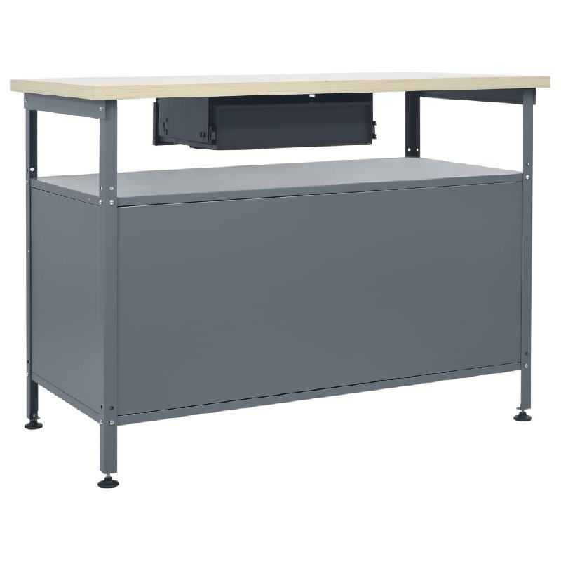 Vidaxl établi noir 120x60x85 cm acier 145345_2