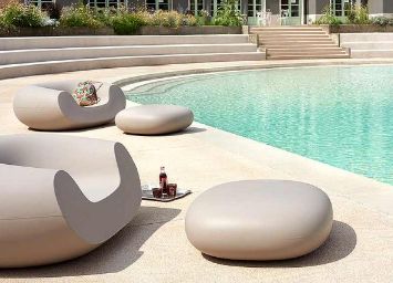 Chubby Low - Tabouret de restaurant Slide - Réf. 7140 - Hauteur 30 cm - Design Marcel Wanders_2