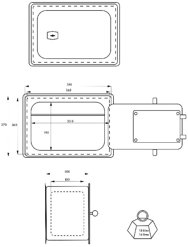 Coffre-fort Falaise - 4 pênes anti-sciage - serrure de sécurité à double panneton - Thirard_2