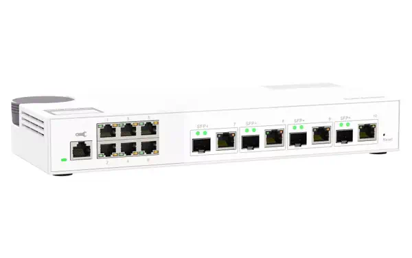 QNAP QSW-M2106-4C commutateur réseau Géré L2 2.5G Ethernet (100/1000/2500) Blanc_2