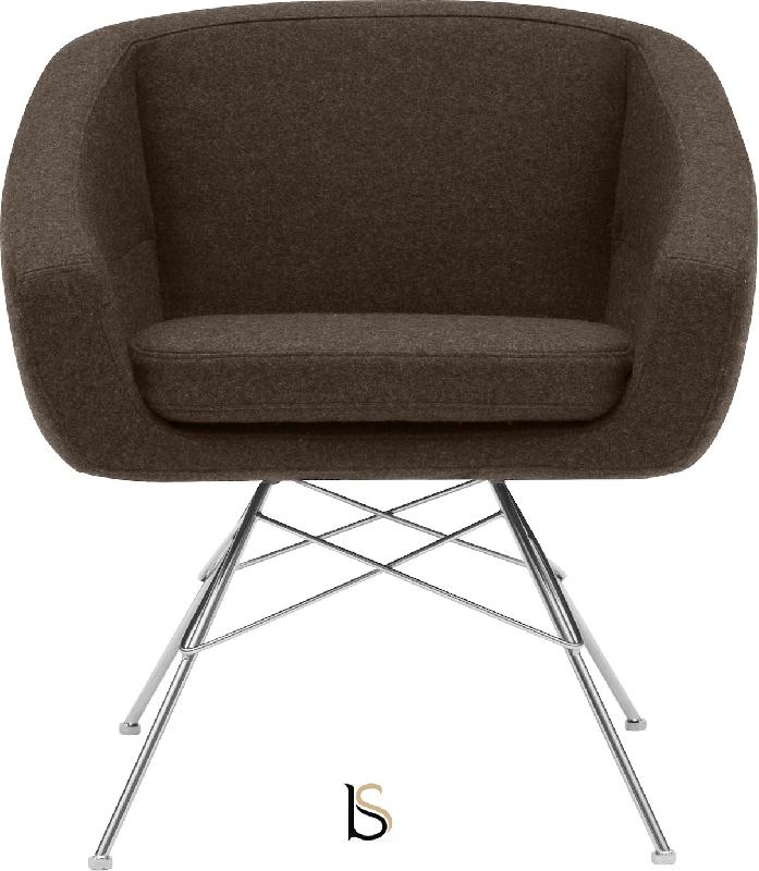 Fauteuil AIKO - Softline - Felt marron fonce 635_2