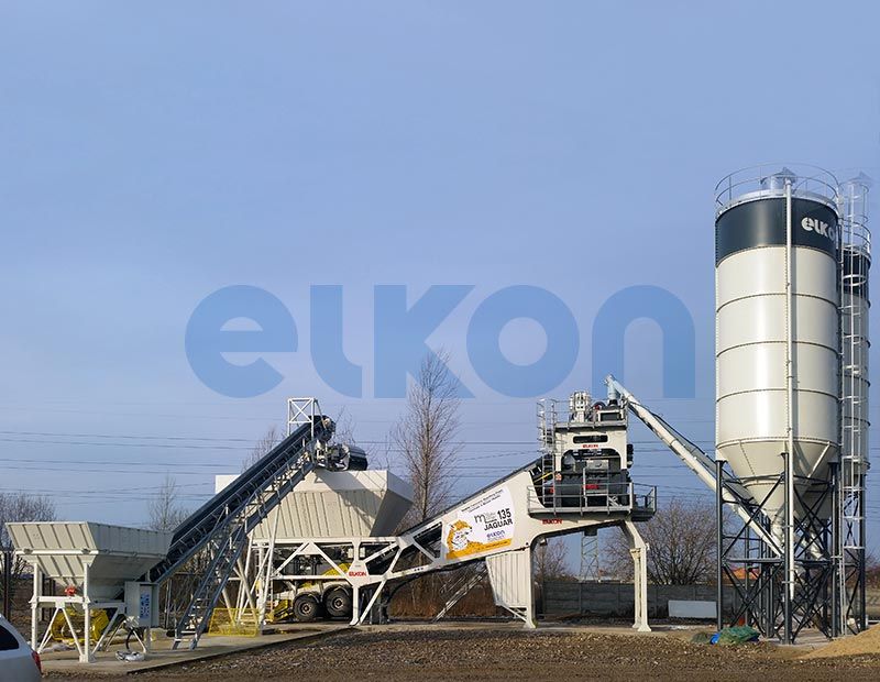 Master-135 Jaguar Centrale à Béton Mobile - 110 m³/h - Montage rapide et transportable_2