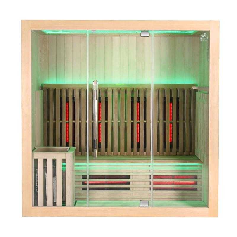 SAUNA COMBI BOREAL® ELÉGANCE 4 - 200X125 INFRAROUGE + VAPEUR_2