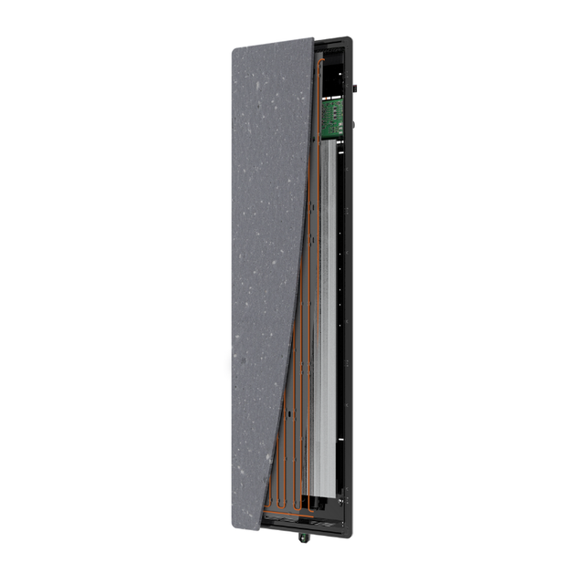 NATURAY Nativ Radiateur connecté Vertical 1000W lave satin grège - Intuis - K160233_2