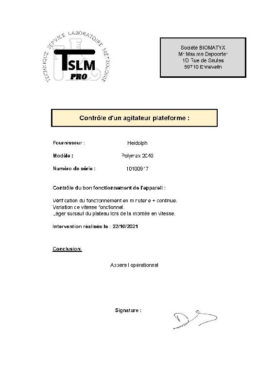 Agitateur Polymax 2040_2