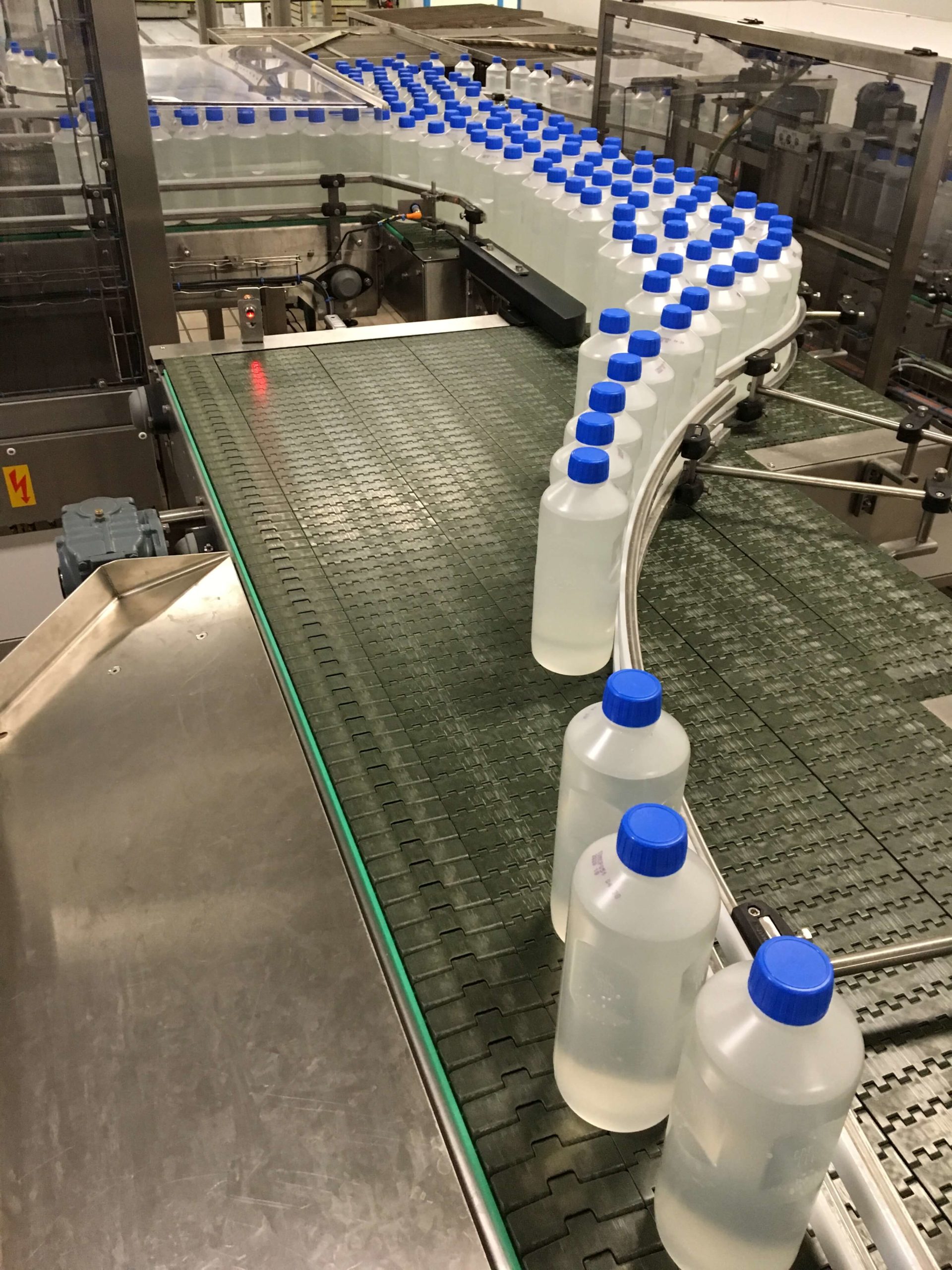 Aligneur sans pression par étirement du flux de produits en continu, par accélérations successives_2