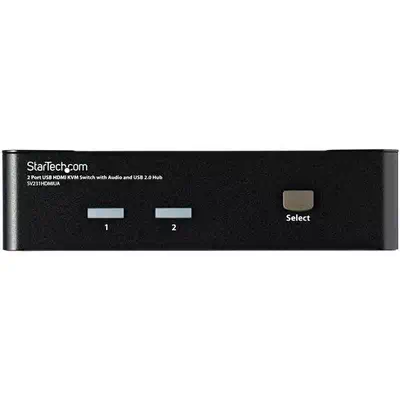Commutateur KVM HDMI USB 2 ports avec audio et concentrateur USB 2.0_2