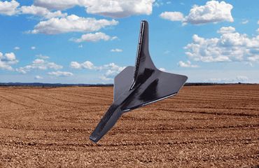 Combi-Tiller PTO équipé de solides ailes de 200 mm