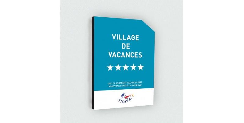 Panonceau village de vacances - aluminium dibond 308x420mm, épaisseur 3mm_2