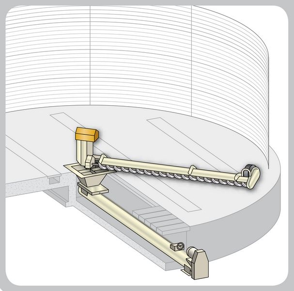 Dispositif de vidange gravitaire adapté aux céréales et granulés