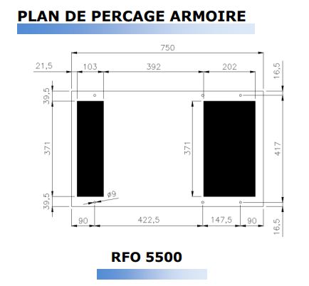 Echangeur Air/Eau pour évacuer les calories des armoires électriques - RFO 5500_2