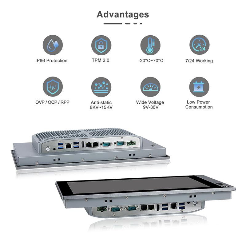 Panel PC industriel fanless 13.3