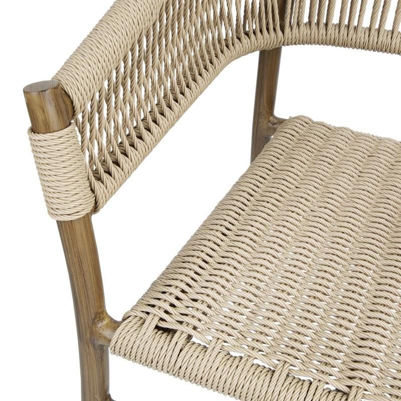 Fauteuils en corde naturelle tressée Florence - Lot de 2 - FU532 | Bolero_2