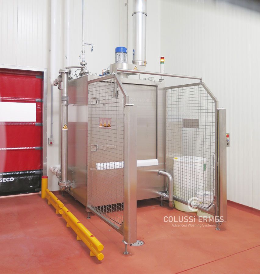 Laveuse industrielle alimentaire Colussi Ermes - Lavage de wagonnets jusqu'à 200 wagonnets/heure_2