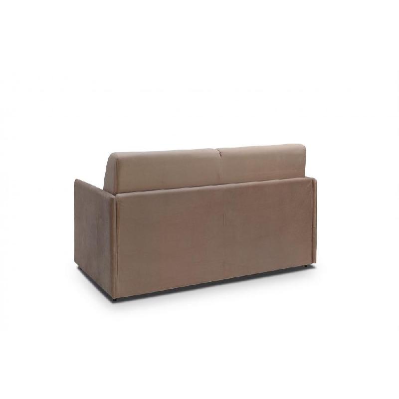 Canapé-lit express COLOSSE - Couchage 120 cm - Matelas mémoire de forme 22 cm - Velours taupe_2