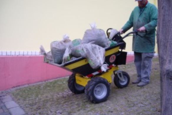 DT-300E brouette à moteur - Alitrak - 300 kg - 3 roues, structure robuste en acier, mécanisme semi-automatique_2