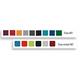 Chaise pliante avec assise et dossier en mousse polyuréthane - VIENNE - revêtements tissu M3 ou enduit M2_2