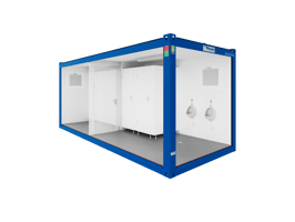 Conteneur sanitaire WC 10' - Hygiéniques, propres et fiables - Différentes tailles et équipements - Containex_2