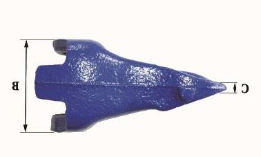 Dents de godet Fastkey FK2 CE - Références FK2 DPE, 1.4 kg, dimensions précises_2