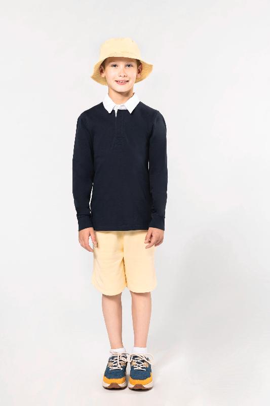 Polo rugby enfant Kariban - Réf: K214 - 100% coton peigné jersey pré-rétréci_2