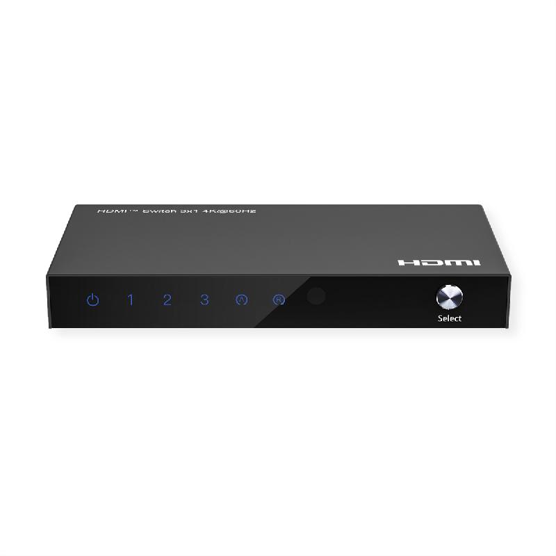 ROLINE Switch HDMI 4K à 3 ports, avec télécommande_2