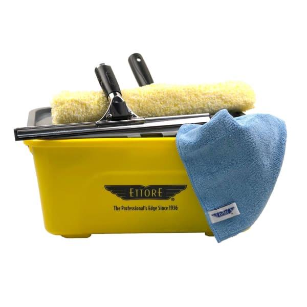 Seau laveur de vitres Ettore jaune 10L - très léger avec couvercle en option_2