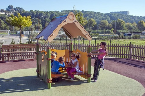 Maisonnette Fantastic - finition poteaux inox brossé avec aménagement intérieur - CAMELEO 1 FANTASTIC / JCA-0001 - Husson International_2