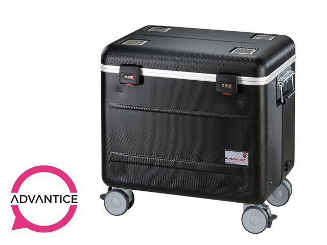 Paraproject Case i10 KidsCover - Valise de stockage et rechargement pour 10 tablettes avec étuis en mousse_2