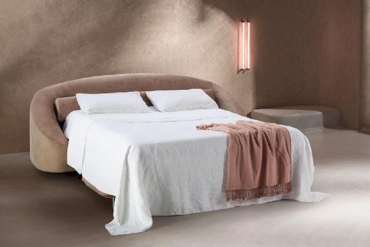 Canapé convertible Cachette 160x190 cm - tissu personnalisable - design contemporain et mécanique 3 plis_2
