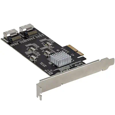 Carte Contrôleur SATA PCIe 8 ports - Carte Extension SATA PCI Express 6Gbps avec 4 Contrôleurs Hôte_2