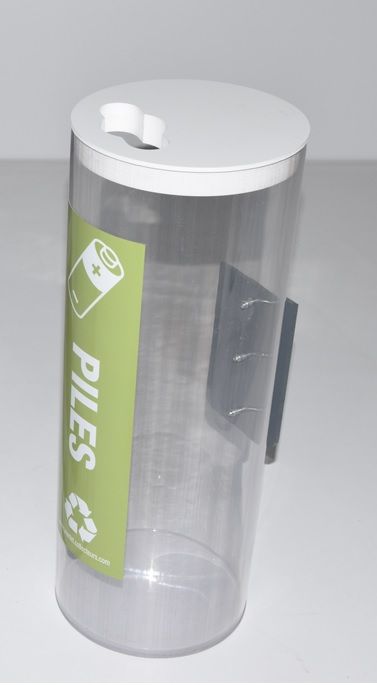 Collecteur de piles usagées 30L sur socle - étanche, haute résistance et personnalisable_2