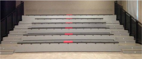 Gradin compact et repliable pour gain d’espace