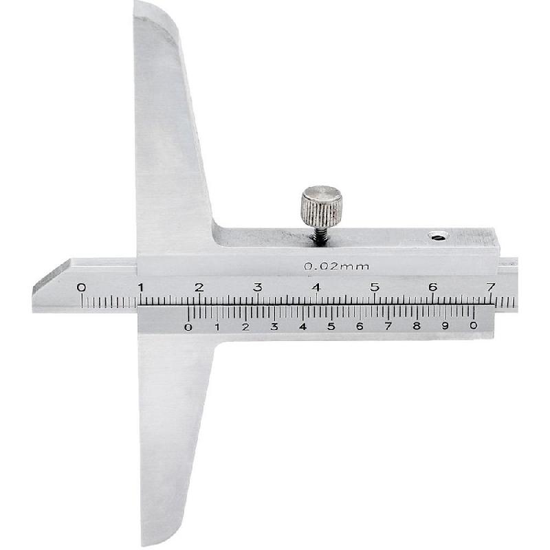 Jauge de profondeur à vernier - 500 mm - Base 100 mm - Livrée en coffret_2