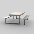 Table pique nique Loop en béton avec bancs intégrés - MG-LOOP_2