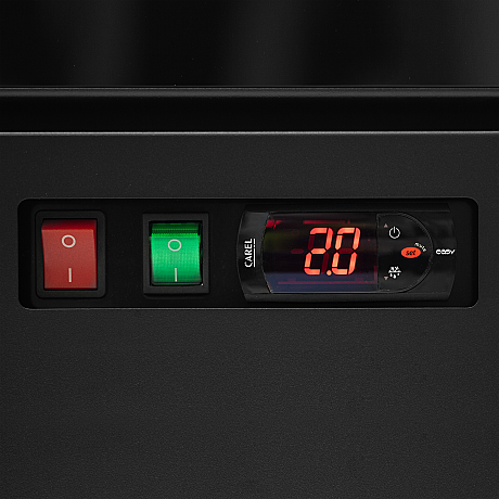 Réfrigérateur vitré Noir RAL9005 | Tefcold - AtomMaxiC2DB_2