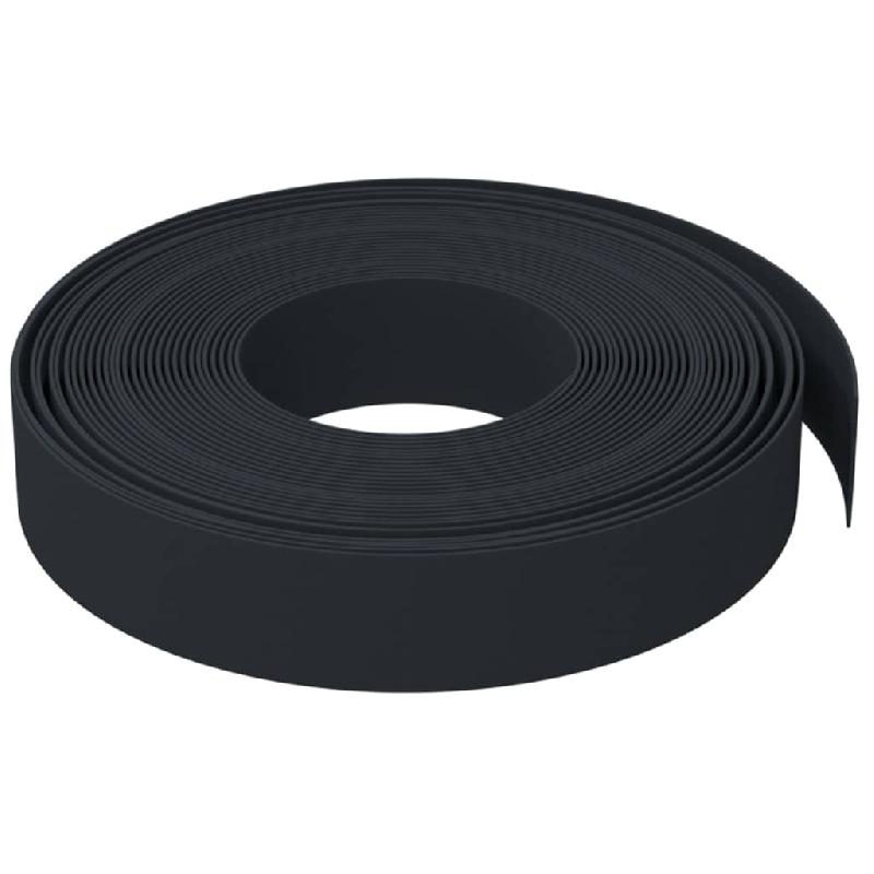 Vidaxl bordures de jardin 4 pcs noir 10 m 10 cm polyéthylène 3155434_2