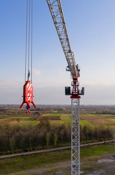 Grue à tour à flèche relevable CTLH 192-12 - Terex - longueur de flèche max. 55 m - capacité max. 12 t_2