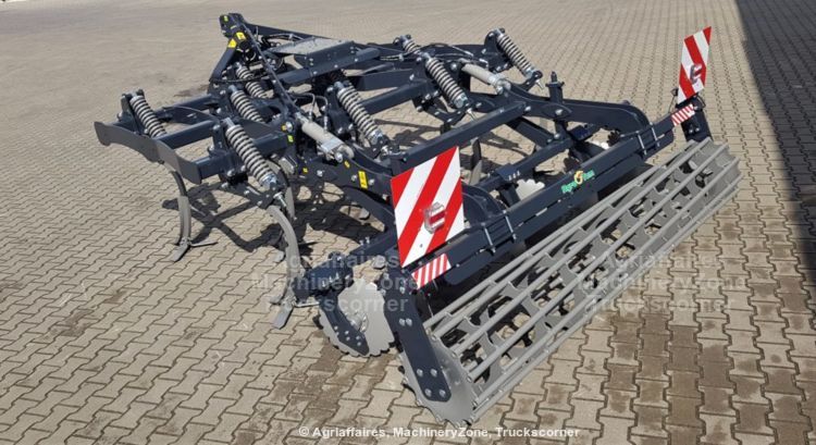 Déchaumeur à dents Agro-Tom APSP 3M - attelage porté arrière, largeur 4,0m, rouleaux et sécurité non-stop_2