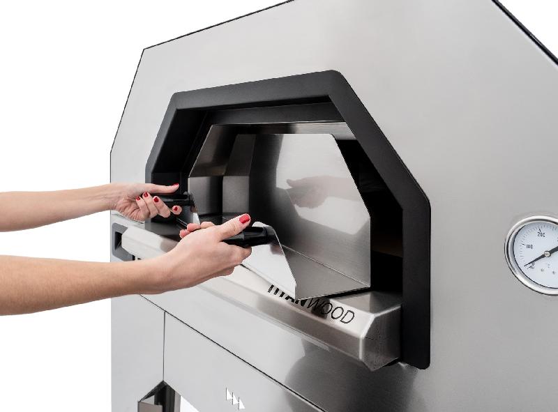 Four à pizza à bois - 4 pizzas Ø 35 cm - Sol en pierre réfractaire - Isolation céramique_2