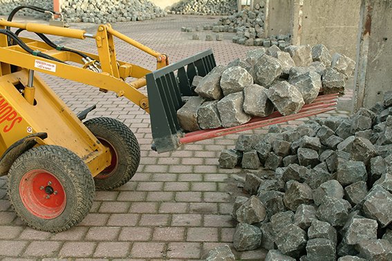 Fourche à pavés pour pavage KM 80/90 Knikmops Rollmops - diverses largeurs disponibles_2