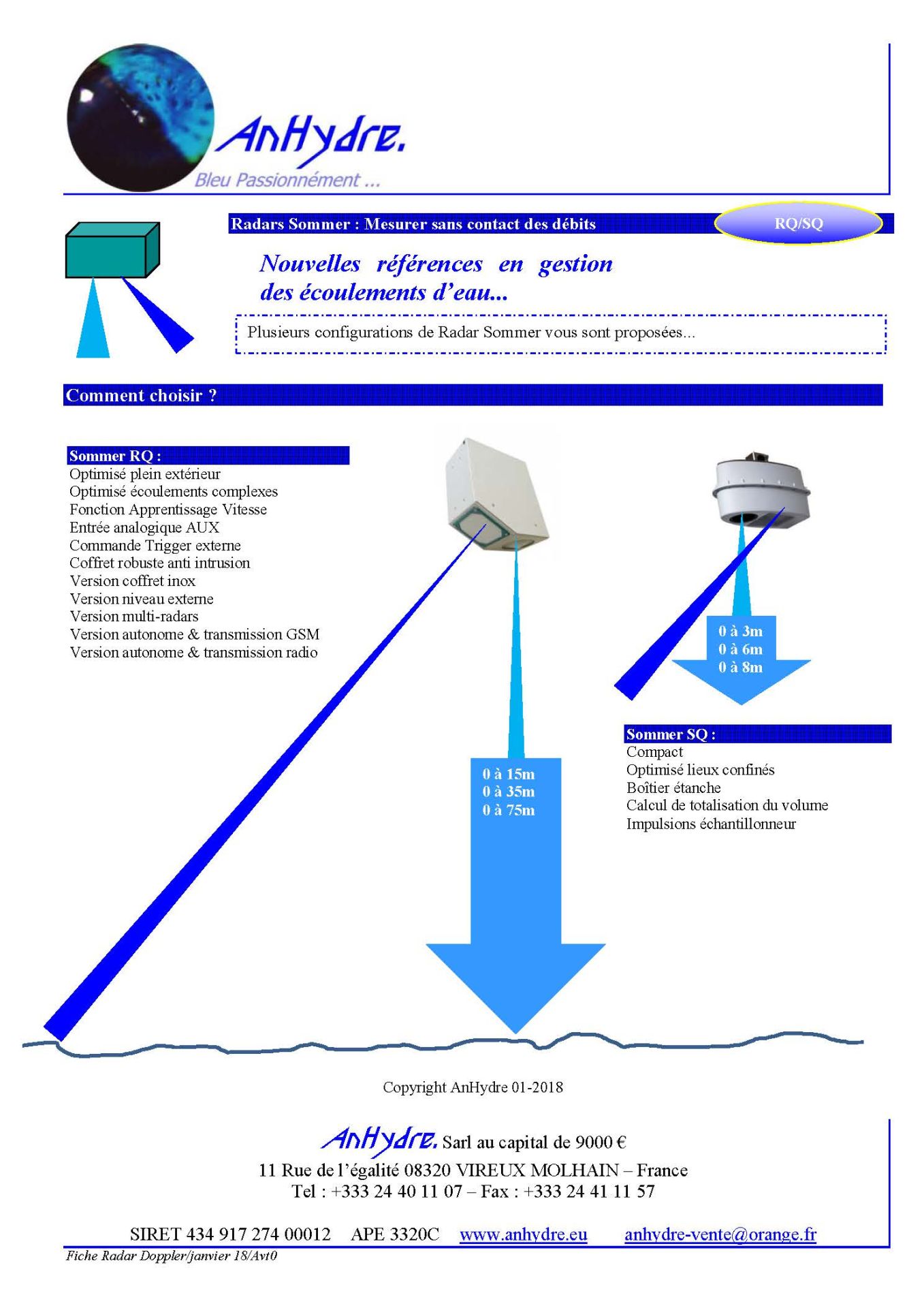 Radar de vitesse d'écoulement Sommer RG-30 - mesure Doppler pour cours d'eau et torrents_2