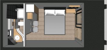 Studio de jardin - My Garden Loft - 6,80 x 2,90 m - 20 m² extérieur et 17 m² intérieur - configuration studio, guest-house ou chambre hôtelière_2