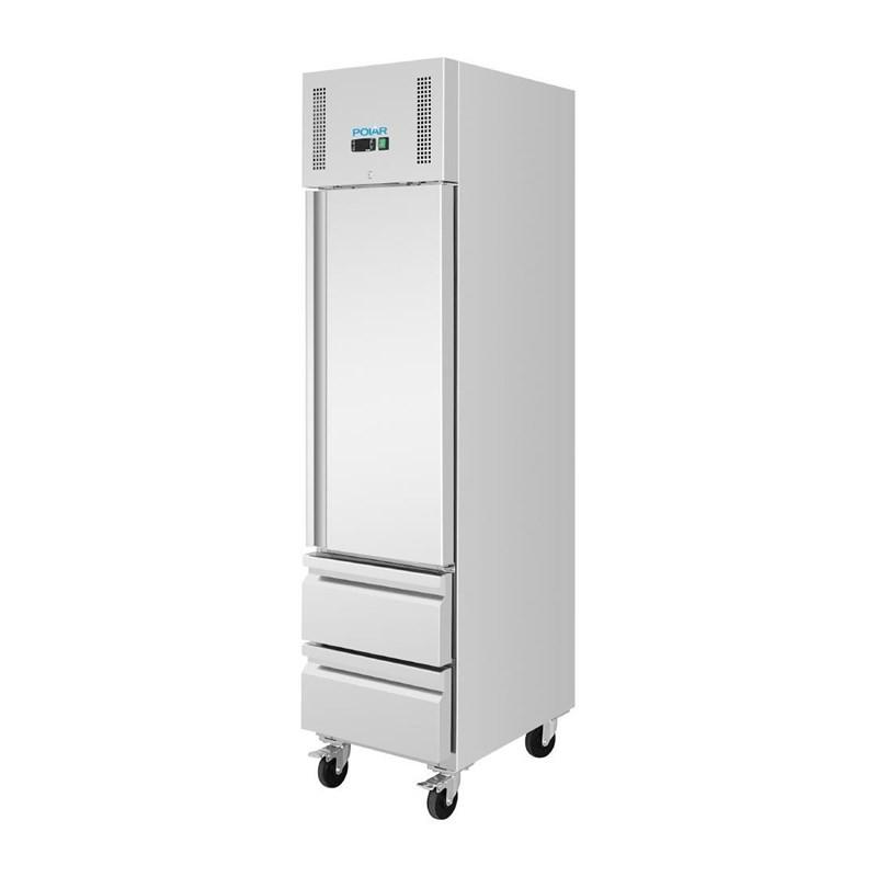 Armoire réfrigérée positive GN slimline 1 porte 2 tiroirs série U 292 L UA112 Polar_2