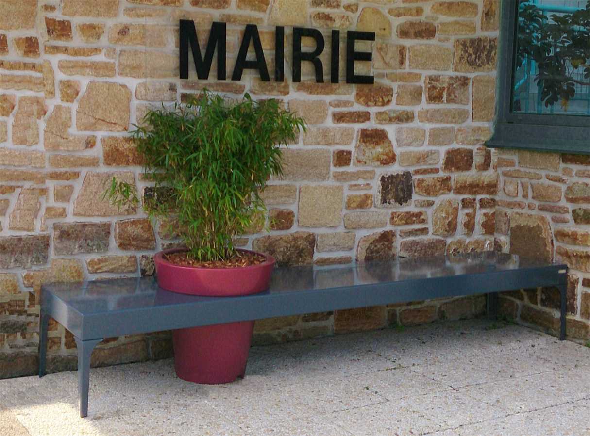 Banc public en métal atech banquette simple_2