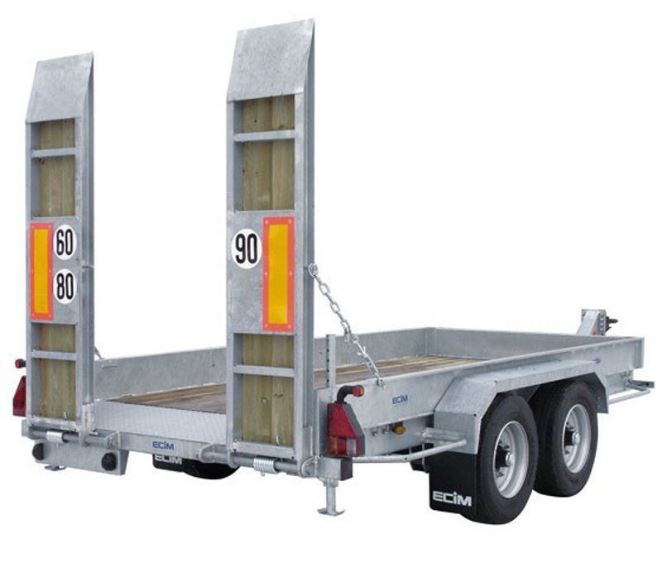 Remorque porte-engins - ecim - 11 tonnes - charge utile : 8500 kg_2