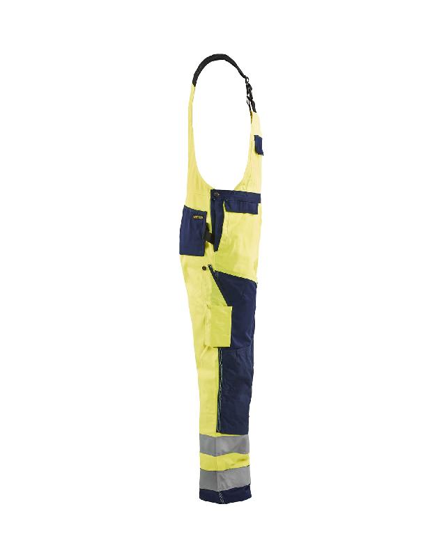 Cotte à bretelles haute visibilité 2660 - Blaklader - Normes EN 14404 & EN 20471 - Polyester & coton satiné - Bleu & jaune fluo_2