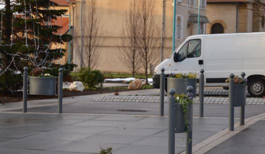 Panier à fleurir Classico - idéal pour potelets standards - jardinière 30L avec réserve d'eau 10L_2