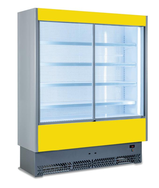 Vitrine Murale Laquée 1600mm P.650 Avec Portes Coulissantes - VULCANO_2