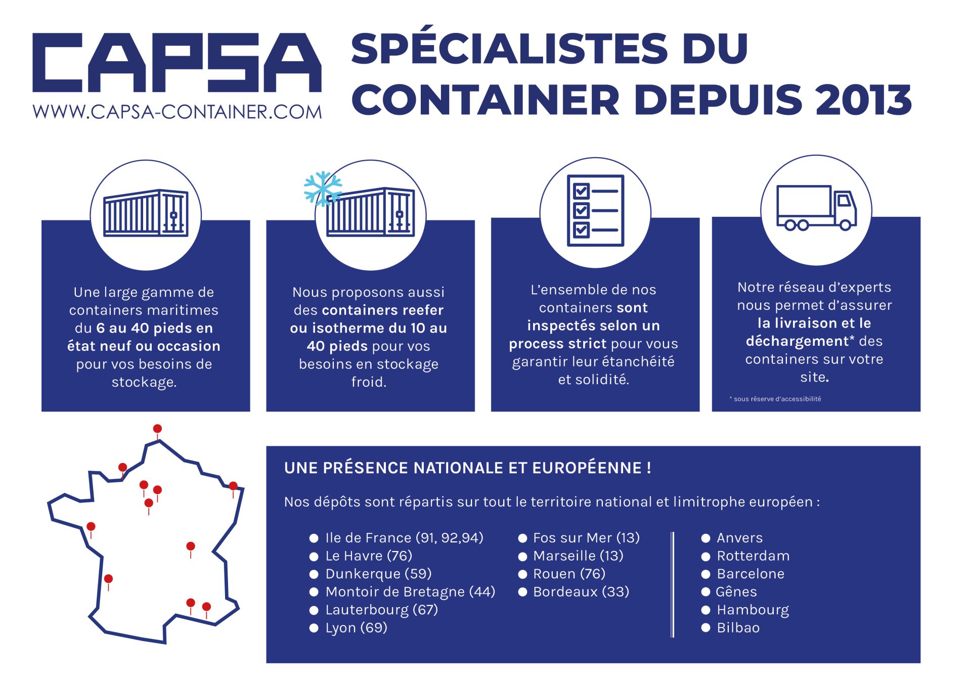 Container Maritime 40 pieds Premier voyage DRY ou HIGH CUBE_2