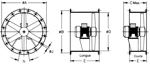 THT-71-4/8T-2 - Ventilateur Atex - Extracteur de fumées - Récirculation - 1415 tr/min - Débit 21000 m³/h_2